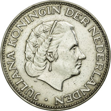 Moeda, Países Baixos, Juliana, 2-1/2 Gulden, 1962, AU(50-53), Prata, KM:185