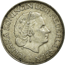 Coin, Netherlands, Juliana, 2-1/2 Gulden, 1964, EF(40-45), Silver, KM:185