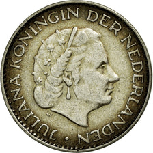 Coin, Netherlands, Juliana, Gulden, 1958, VF(30-35), Silver, KM:184