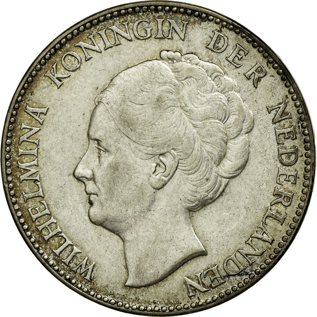 Coin, Netherlands, Wilhelmina I, Gulden, 1931, EF(40-45), Silver, KM:161.1