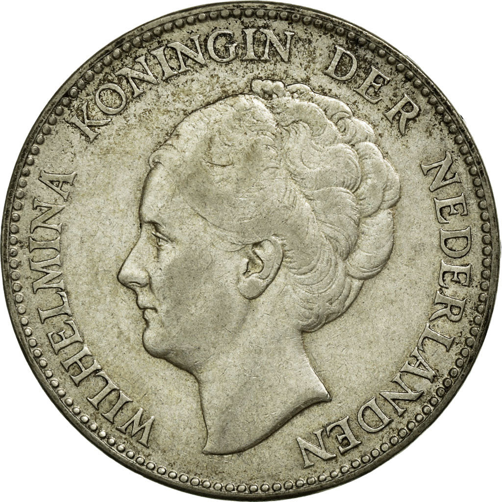Coin, Netherlands, Wilhelmina I, Gulden, 1931, VF(30-35), Silver, KM:161.1