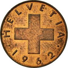 Coin, Switzerland, Rappen, 1962, Bern, VF(30-35), Bronze, KM:46