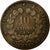 Monnaie, France, Cérès, 10 Centimes, 1870, Paris, B+, Bronze, Gadoury:265