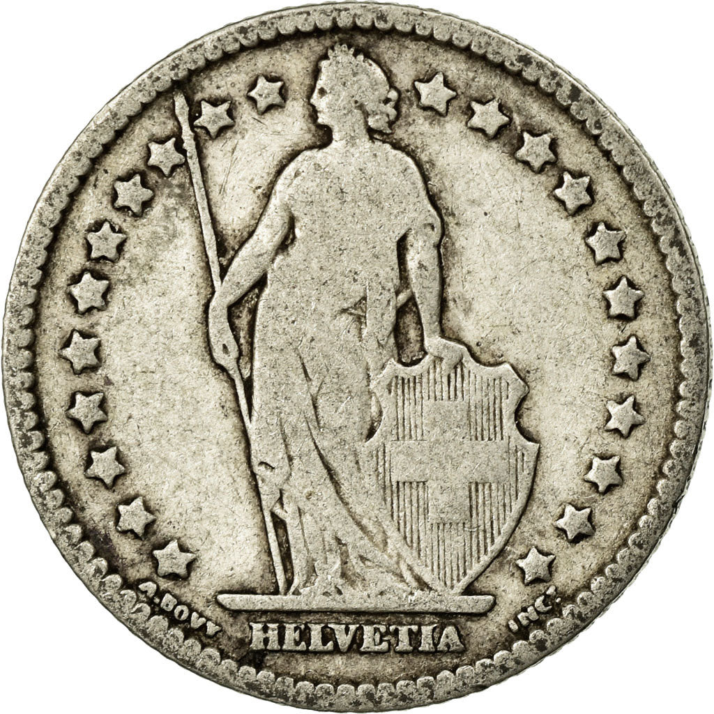 Coin, Switzerland, Franc, 1886, Bern, F(12-15), Silver, KM:24