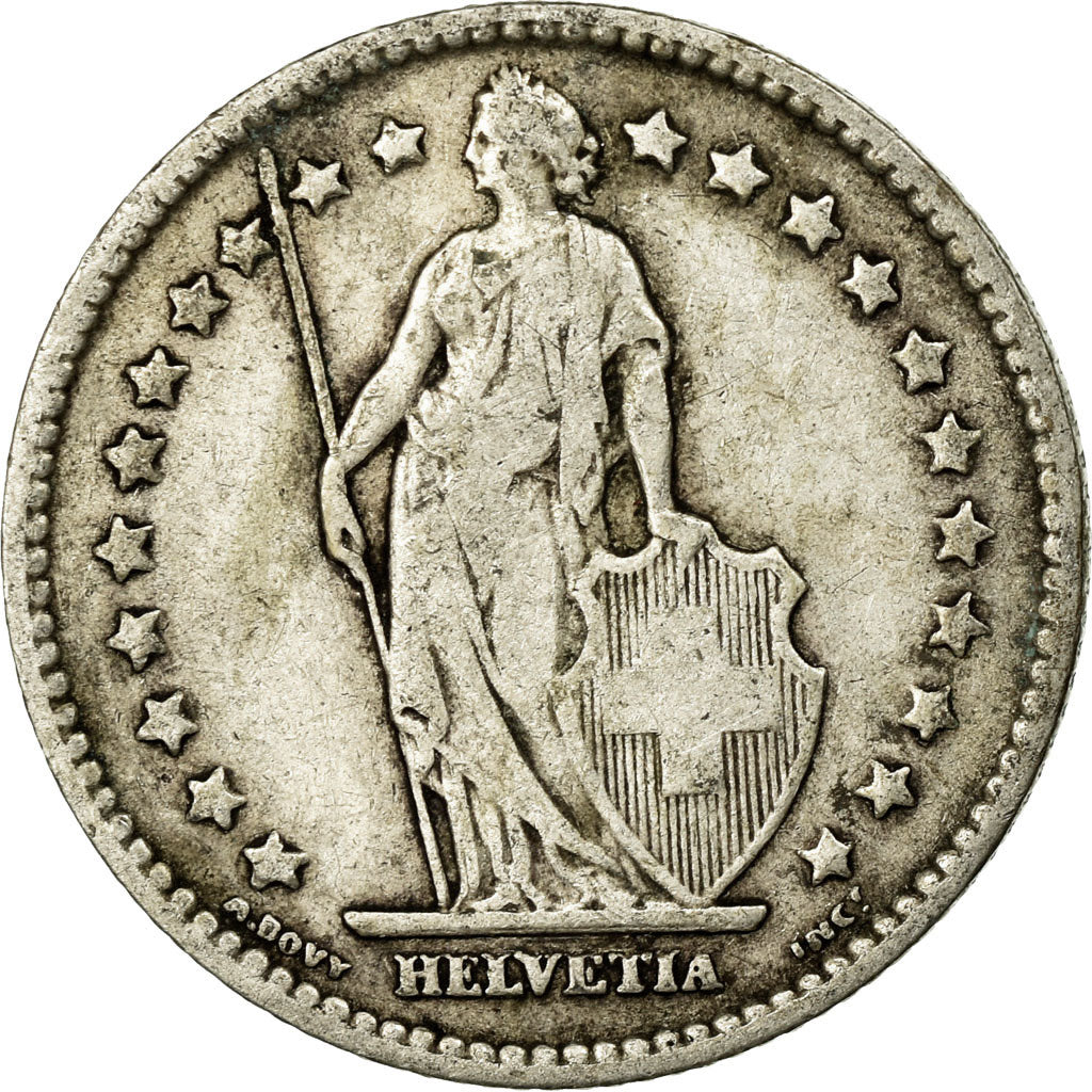 Coin, Switzerland, Franc, 1898, Bern, VF(20-25), Silver, KM:24