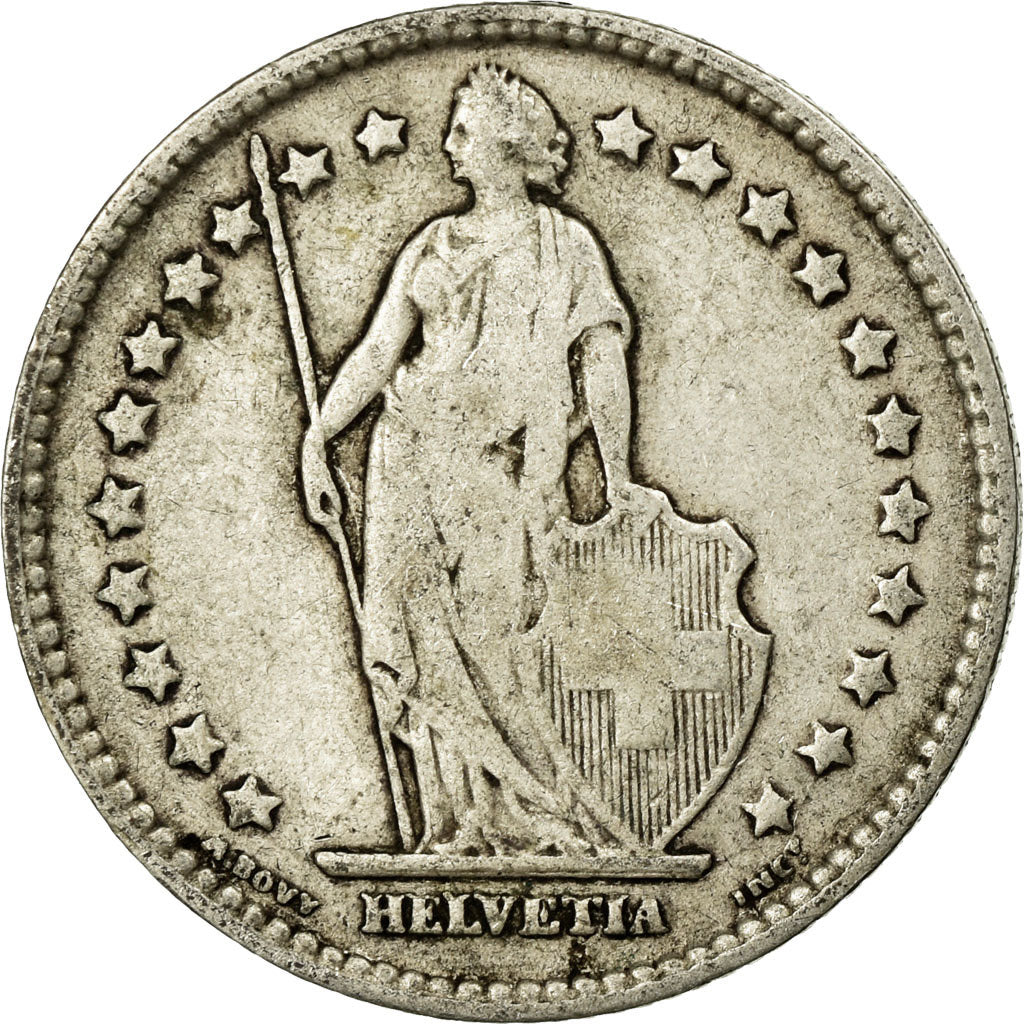 Coin, Switzerland, Franc, 1898, Bern, VF(20-25), Silver, KM:24