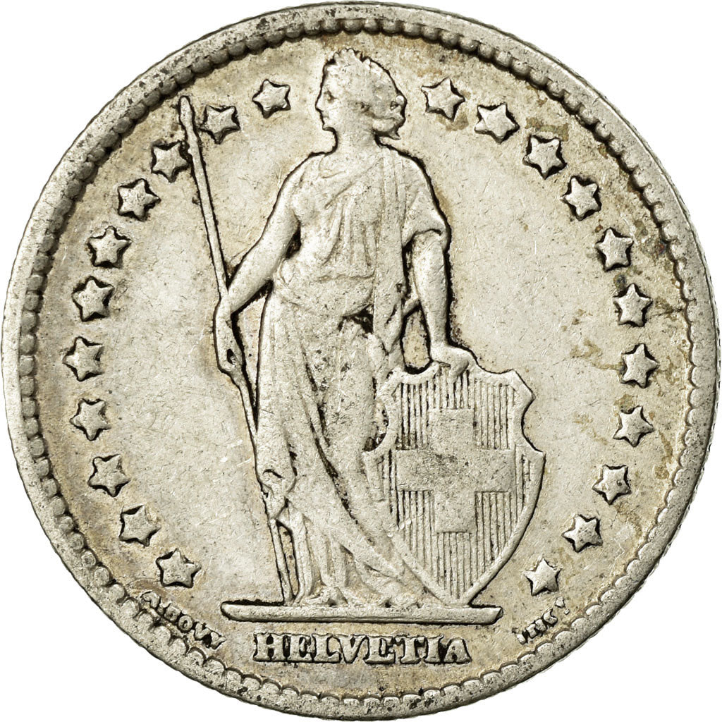 Coin, Switzerland, Franc, 1901, Bern, VF(20-25), Silver, KM:24