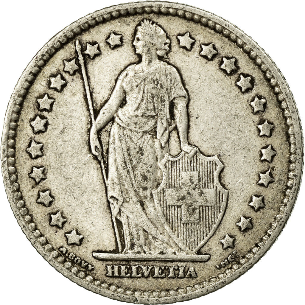 Coin, Switzerland, Franc, 1904, Bern, VF(20-25), Silver, KM:24