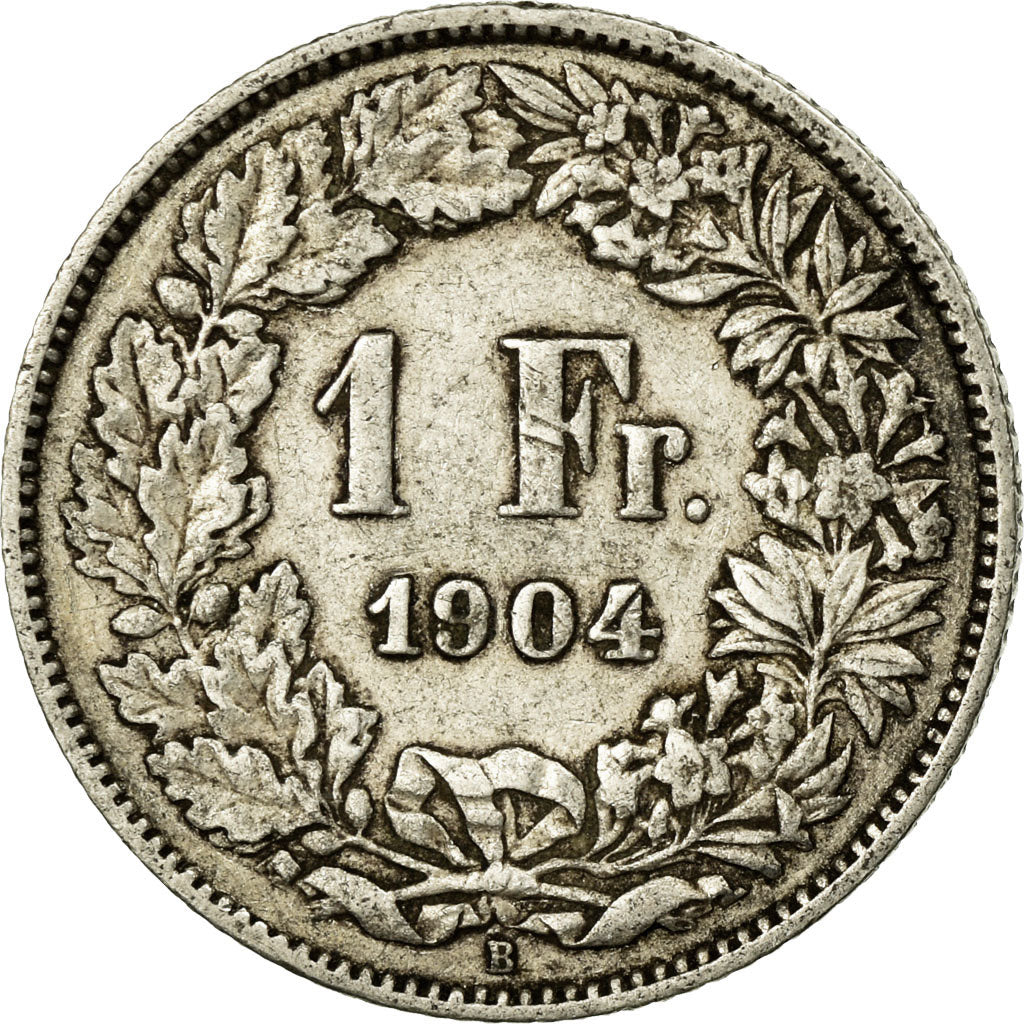 Coin, Switzerland, Franc, 1904, Bern, VF(20-25), Silver, KM:24