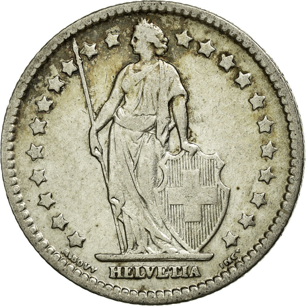 Moneta, Svizzera, Franc, 1907, Bern, BB, Argento, KM:24