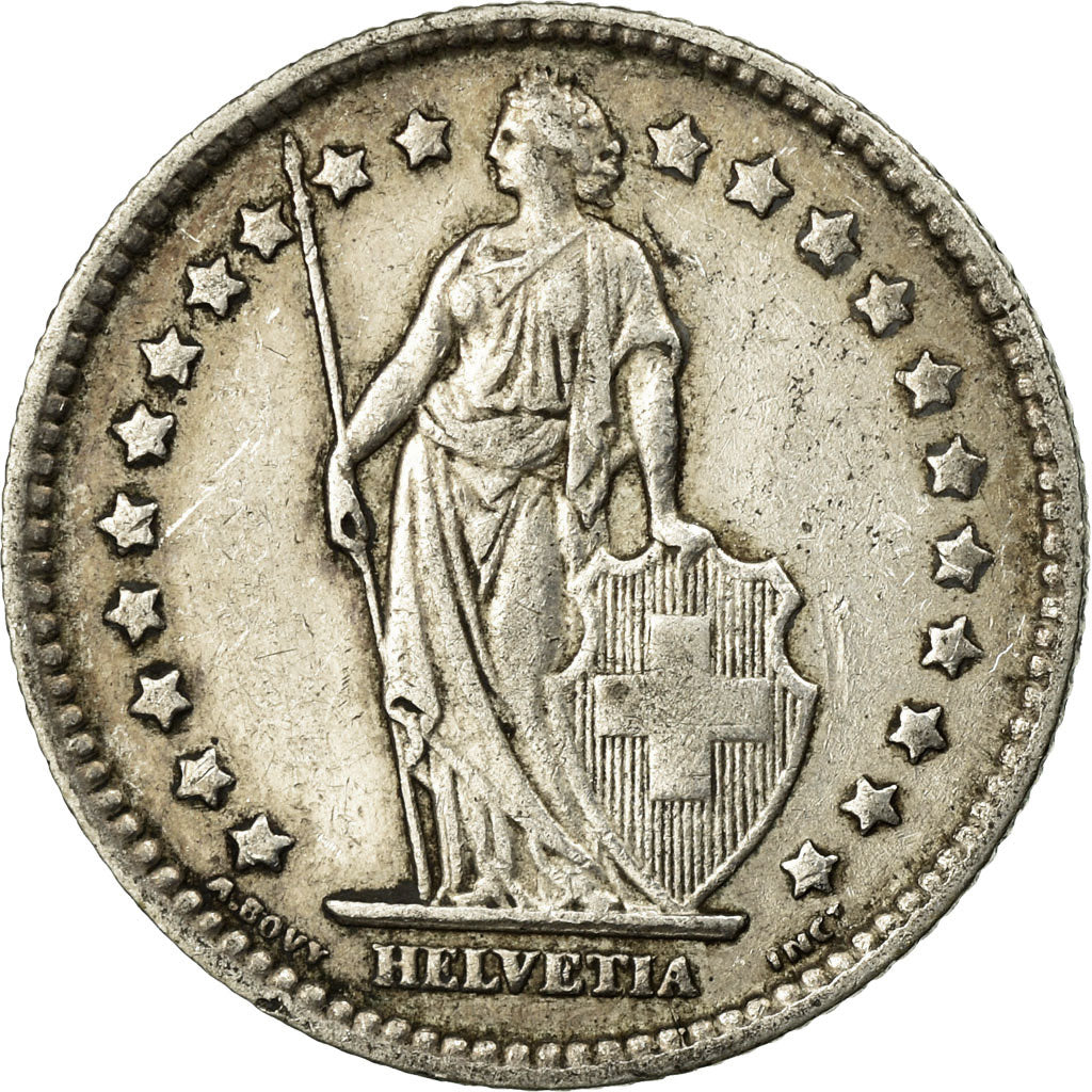 Coin, Switzerland, Franc, 1911, Bern, EF(40-45), Silver, KM:24