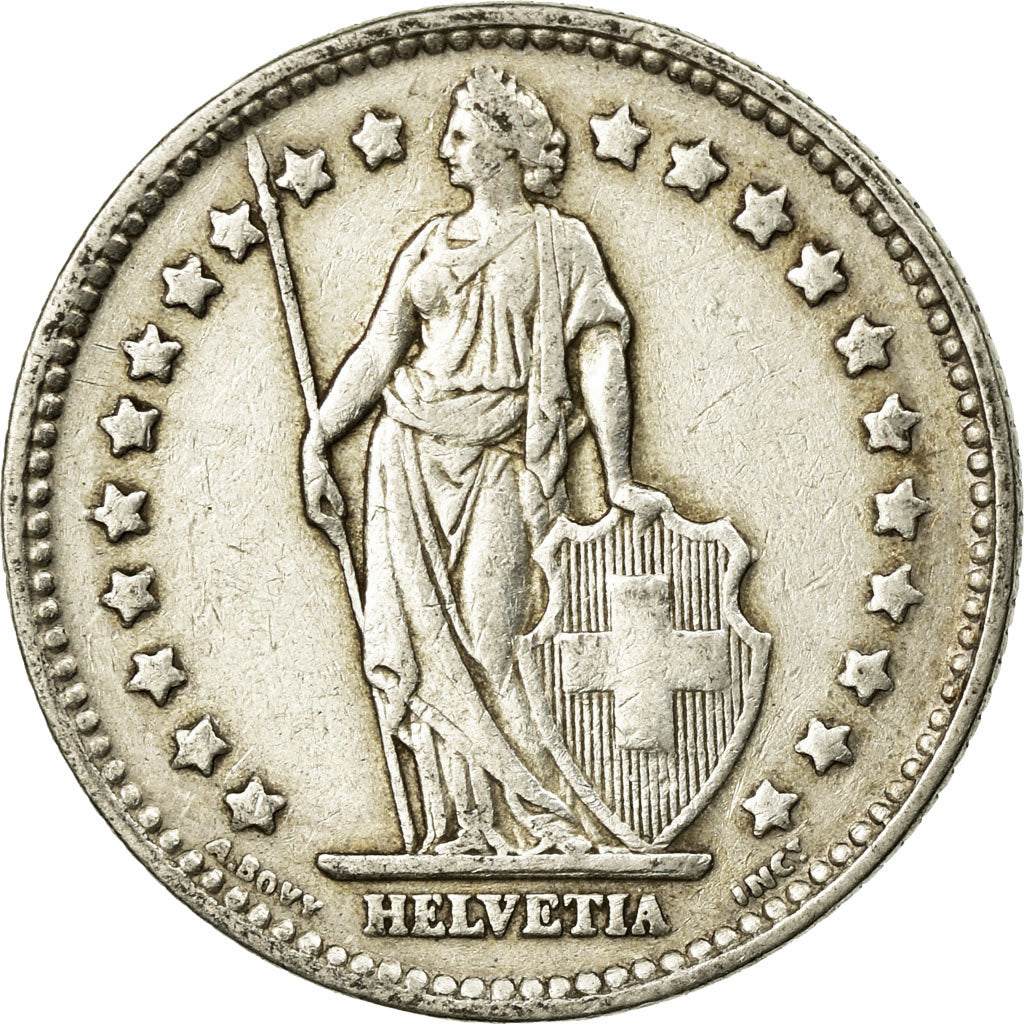 Coin, Switzerland, Franc, 1936, Bern, EF(40-45), Silver, KM:24