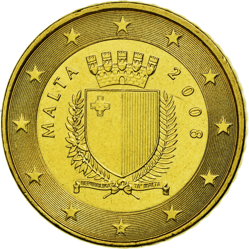 Malta, 50 Euro Cent, 2008, PR, Tin, KM:130