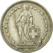 Coin, Switzerland, Franc, 1955, Bern, VF(30-35), Silver, KM:24