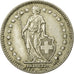 Coin, Switzerland, Franc, 1955, Bern, VF(30-35), Silver, KM:24