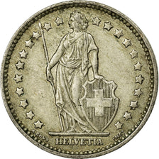 Moeda, Suíça, Franc, 1958, Bern, VF(30-35), Prata, KM:24