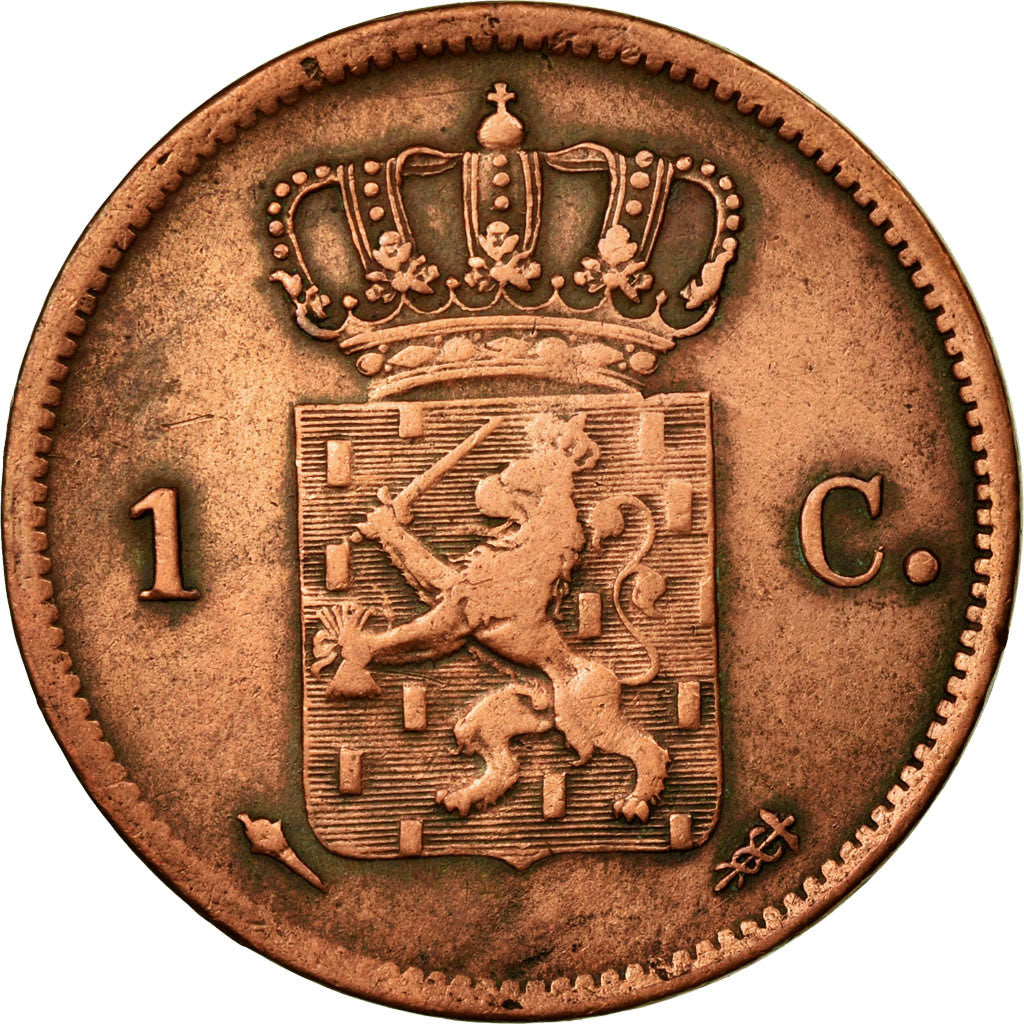Coin, Netherlands, William I, Cent, 1822, Utrecht, EF(40-45), Copper, KM:47