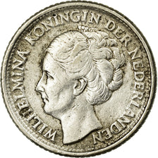 Coin, Netherlands, Wilhelmina I, 25 Cents, 1944, EF(40-45), Silver, KM:164