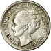 Coin, Netherlands, Wilhelmina I, 25 Cents, 1944, EF(40-45), Silver, KM:164