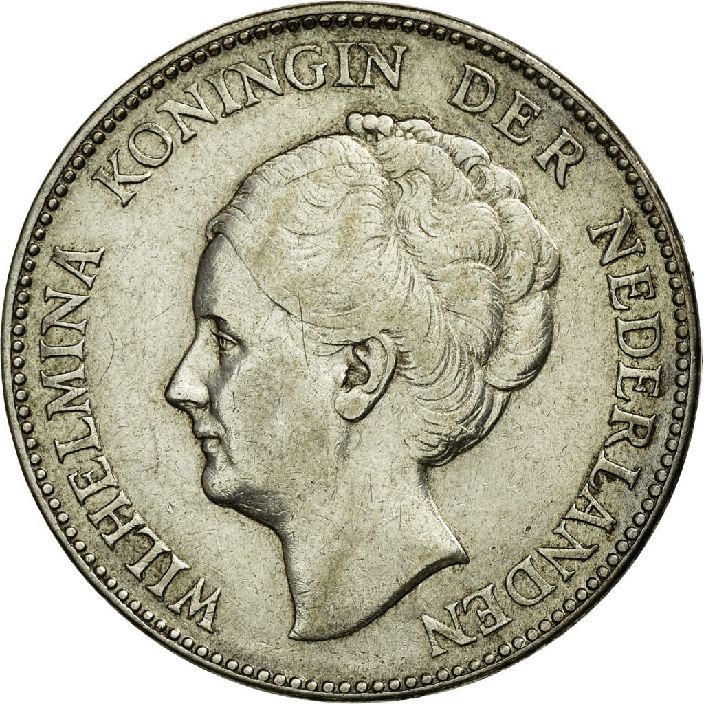 Coin, Netherlands, Wilhelmina I, Gulden, 1930, EF(40-45), Silver, KM:161.1