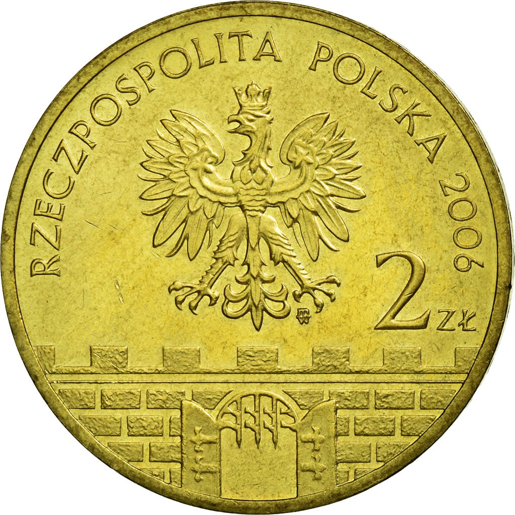 Münze, Polen, Chelm church, 2 Zlote, 2006, Warsaw, S+, Messing, KM:544
