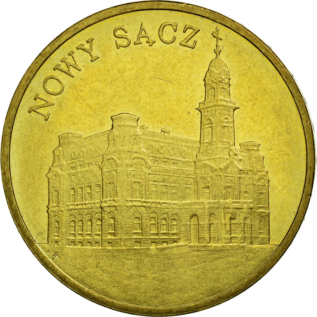 Monnaie, Pologne, Nowy Sacz, 2 Zlote, 2006, Warsaw, TB+, Laiton, KM:573