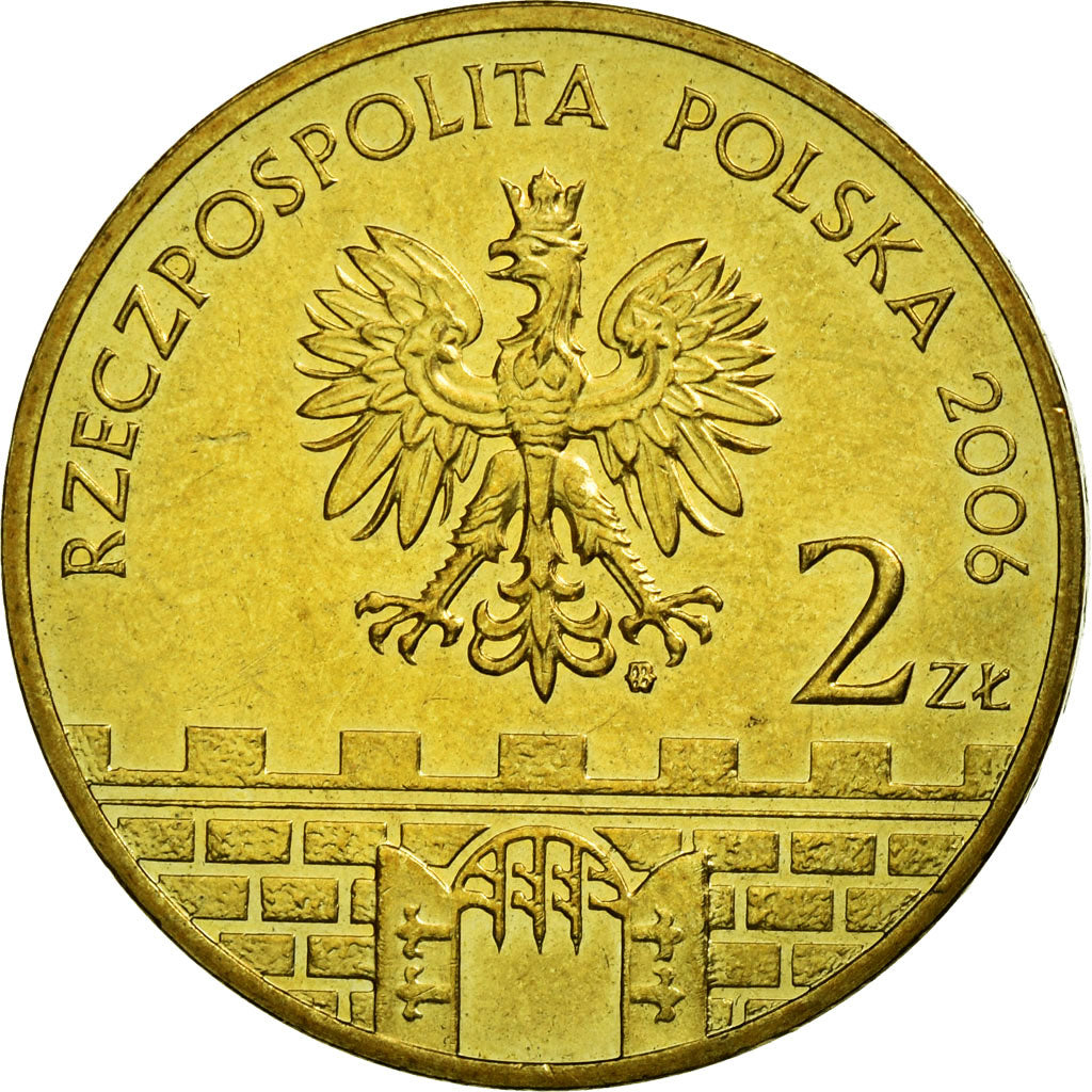 Coin, Poland, Kalisz, 2 Zlote, 2006, Warsaw, VF(30-35), Brass, KM:580