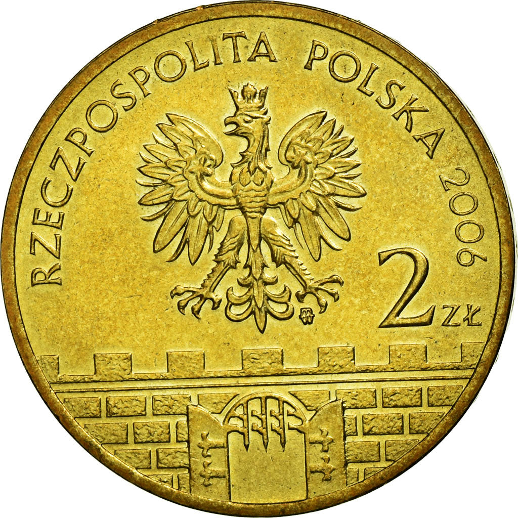 Munten, Polen, Castle Zagan, 2 Zlote, 2006, Warsaw, FR+, Tin, KM:569