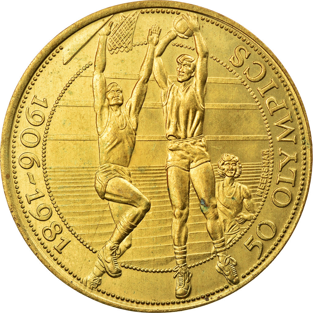 França, Medal, 50 Olympics, Basket-Ball, Desportos e Lazer, 1981, AU(50-53)
