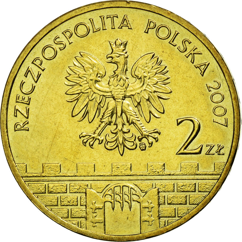 Monnaie, Pologne, RACIB, 2 Zlote, 2007, Warsaw, TTB, Laiton, KM:619