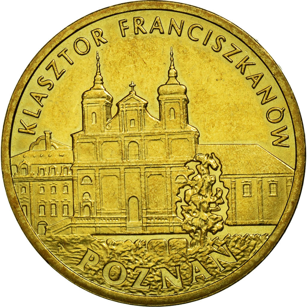 Moneda, Polonia, Poznan, 2 Zlote, 2011, Warsaw, MBC, Latón, KM:794