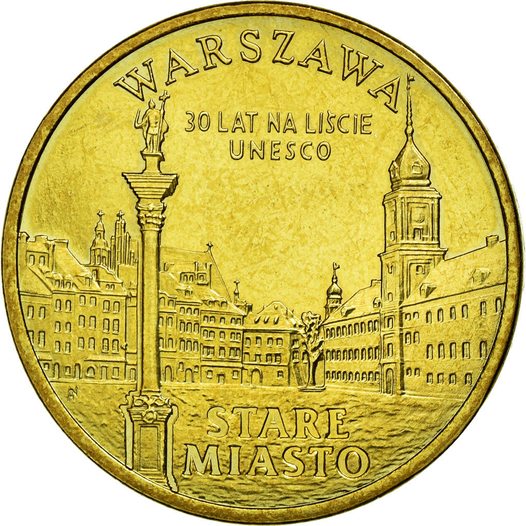 Munten, Polen, City of Warsaw, 2 Zlote, 2010, Warsaw, ZF+, Tin, KM:751