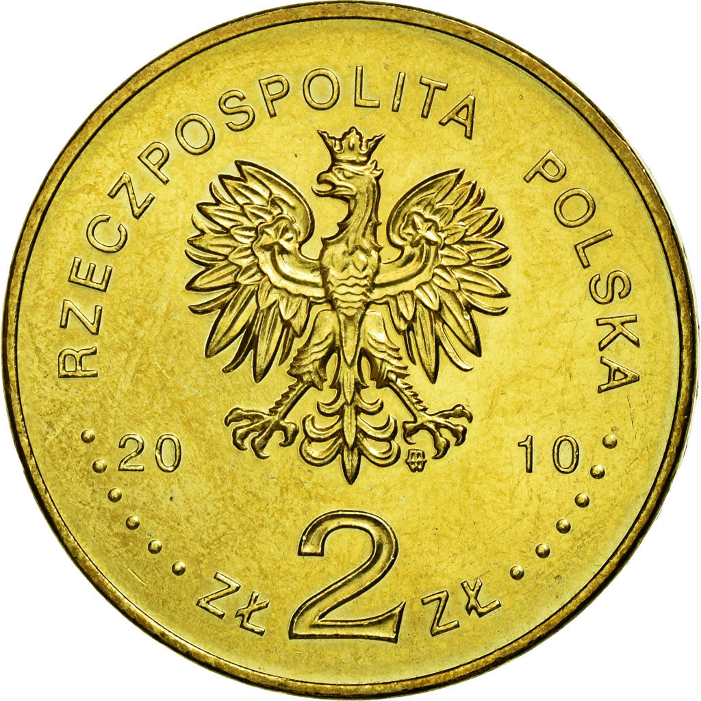 Munten, Polen, City of Warsaw, 2 Zlote, 2010, Warsaw, ZF+, Tin, KM:751
