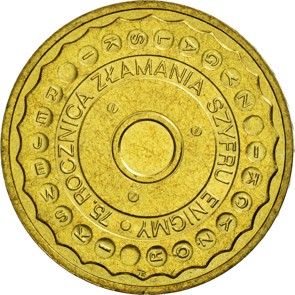 Moneda, Polonia, 75th Anniversary Breaking the Enigma Code, 2 Zlote, 2007