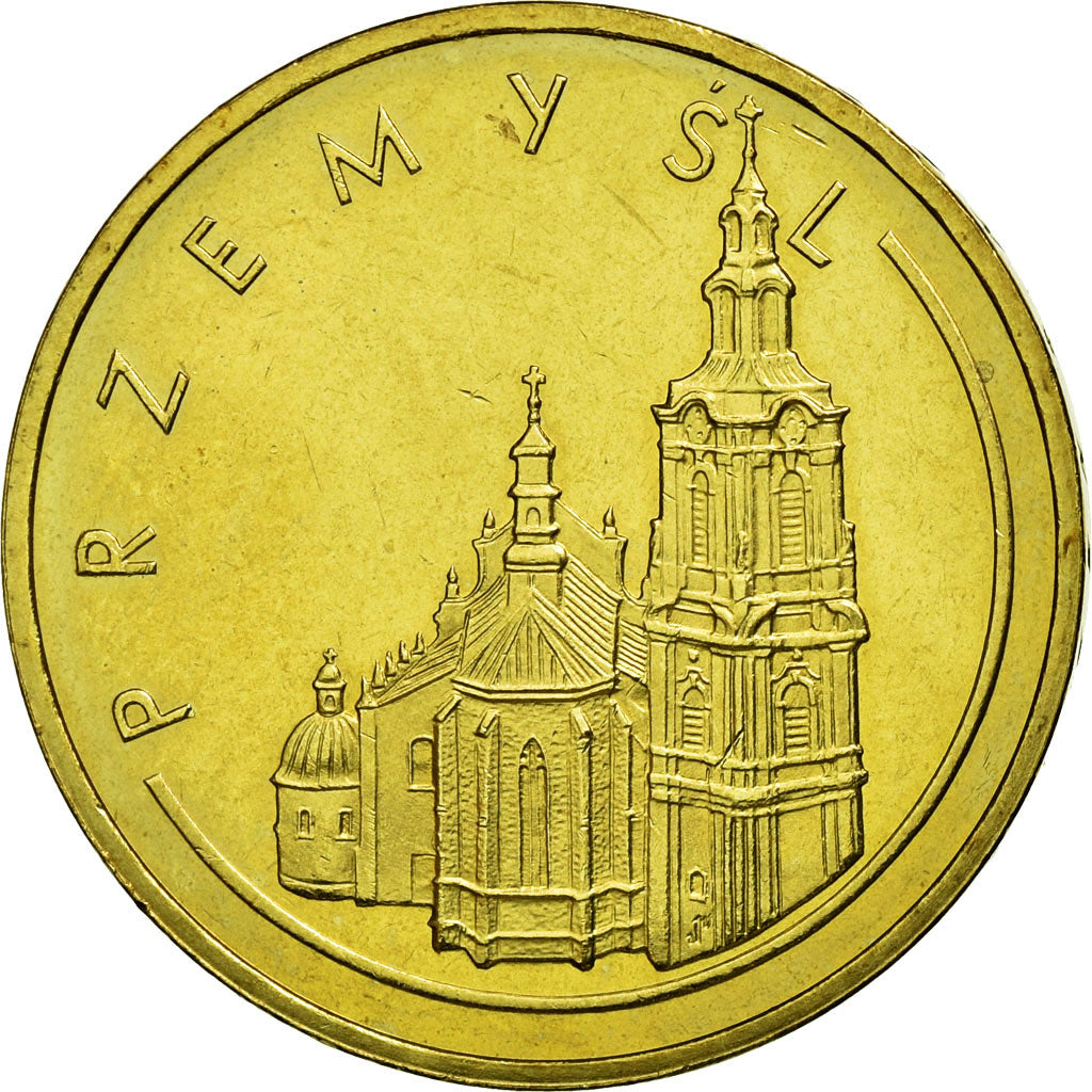 Coin, Poland, PRZEMYSL, 2 Zlote, 2007, Warsaw, EF(40-45), Brass, KM:618