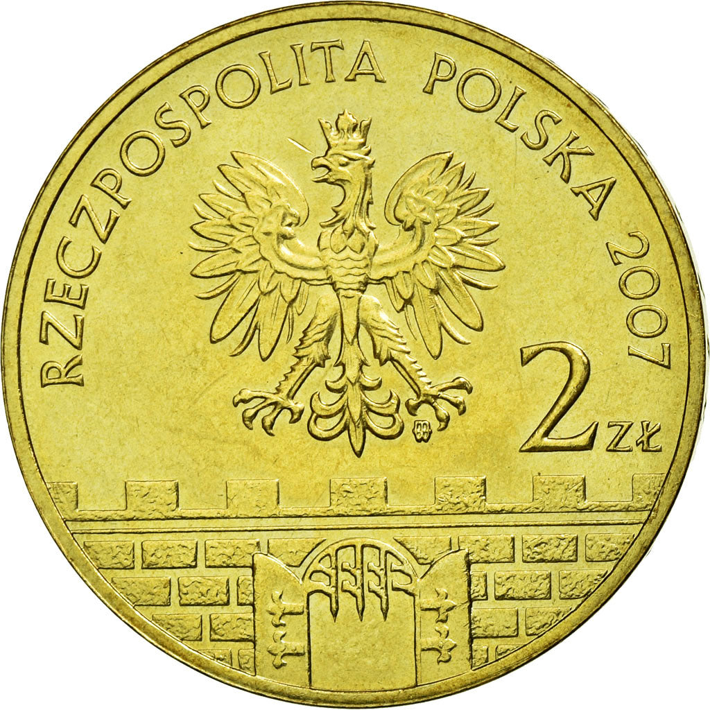 Coin, Poland, PRZEMYSL, 2 Zlote, 2007, Warsaw, EF(40-45), Brass, KM:618