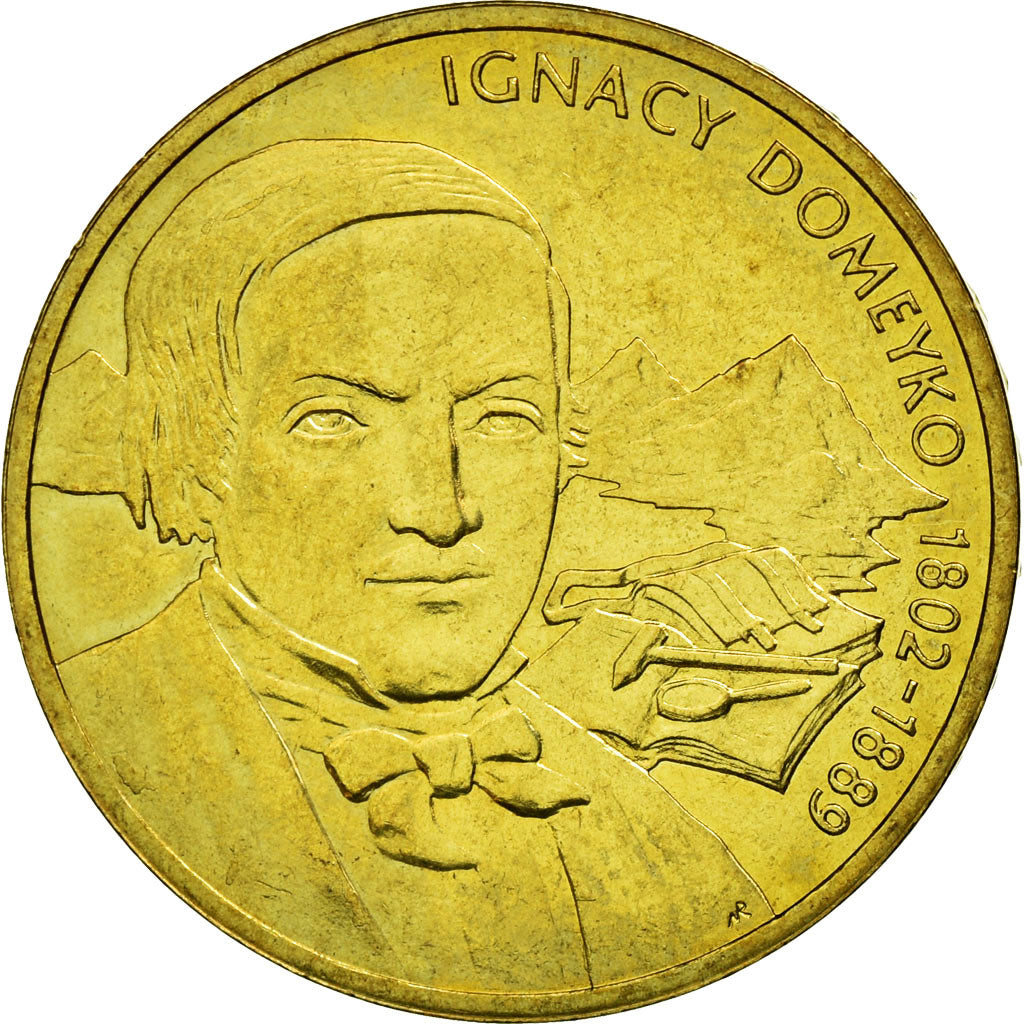 Coin, Poland, IGNACY DOMEYKO 1802 - 1889, 2 Zlote, 2007, Warsaw, EF(40-45)
