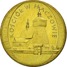 Moneda, Polonia, KOSCIOL W. HACZOWIE, 2 Zlote, 2006, Warsaw, BC+, Latón, KM:547