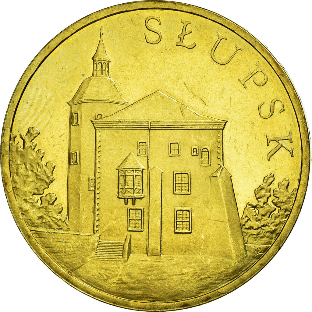 Coin, Poland, SLUPSK, 2 Zlote, 2007, Warsaw, VF(30-35), Brass, KM:620