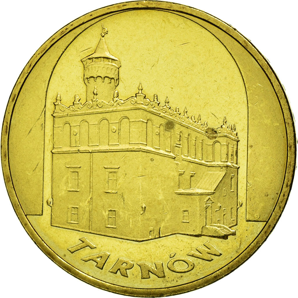 Coin, Poland, TARNOW, 2 Zlote, 2007, Warsaw, VF(30-35), Brass, KM:625