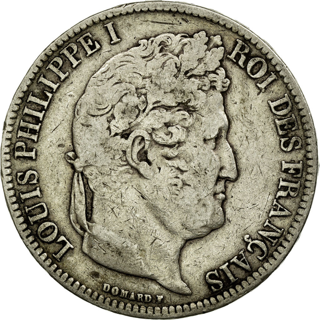 Coin, France, Louis-Philippe, 5 Francs, 1831, Rouen, VF(20-25), Silver