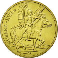 Coin, Poland, Polish Cavalry, 2 Zlote, 2009, Warsaw, EF(40-45), Brass, KM:670