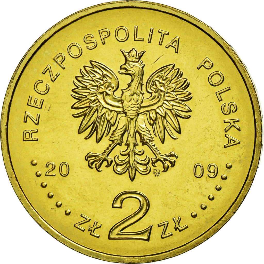 Coin, Poland, Polish Cavalry, 2 Zlote, 2009, Warsaw, EF(40-45), Brass, KM:670