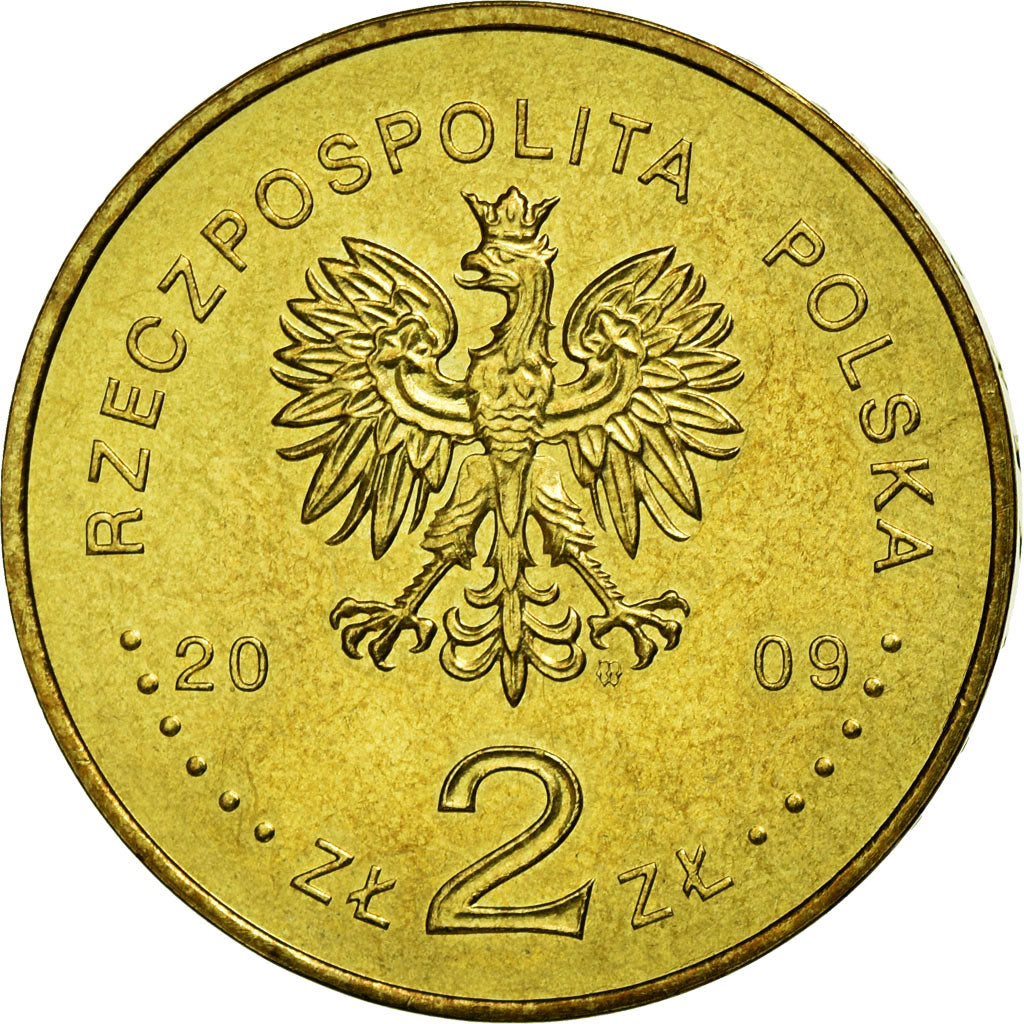 Coin, Poland, Polish Underground, 2 Zlote, 2009, Warsaw, EF(40-45), Brass