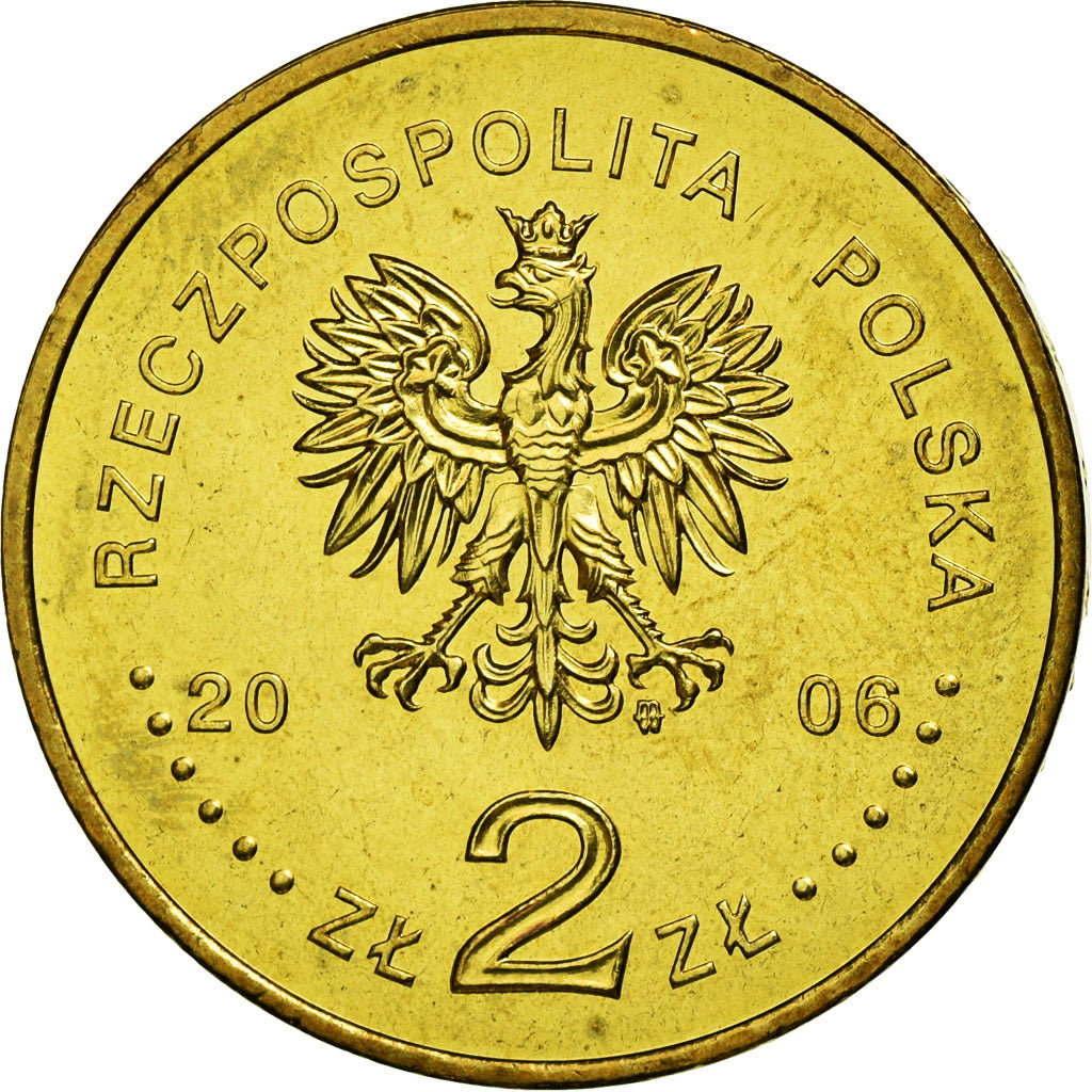 Moneda, Polonia, St. John's Night dancer, 2 Zlote, 2006, Warsaw, MBC, Latón