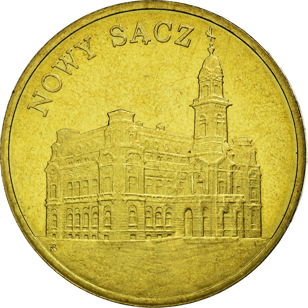 Moneda, Polonia, Nowy Sacz, 2 Zlote, 2006, Warsaw, MBC, Latón, KM:573