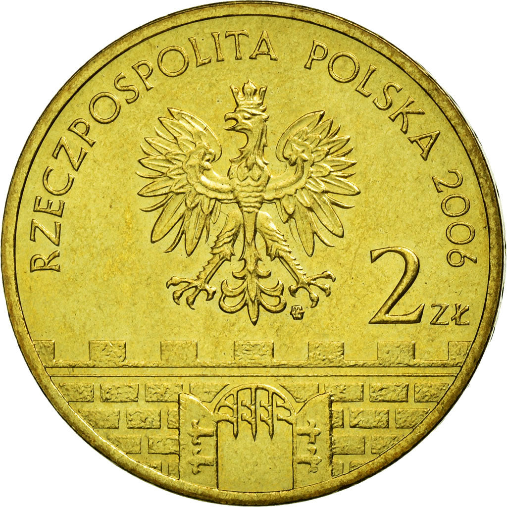 Moneda, Polonia, Sandomierz palace, 2 Zlote, 2006, Warsaw, MBC, Latón, KM:550