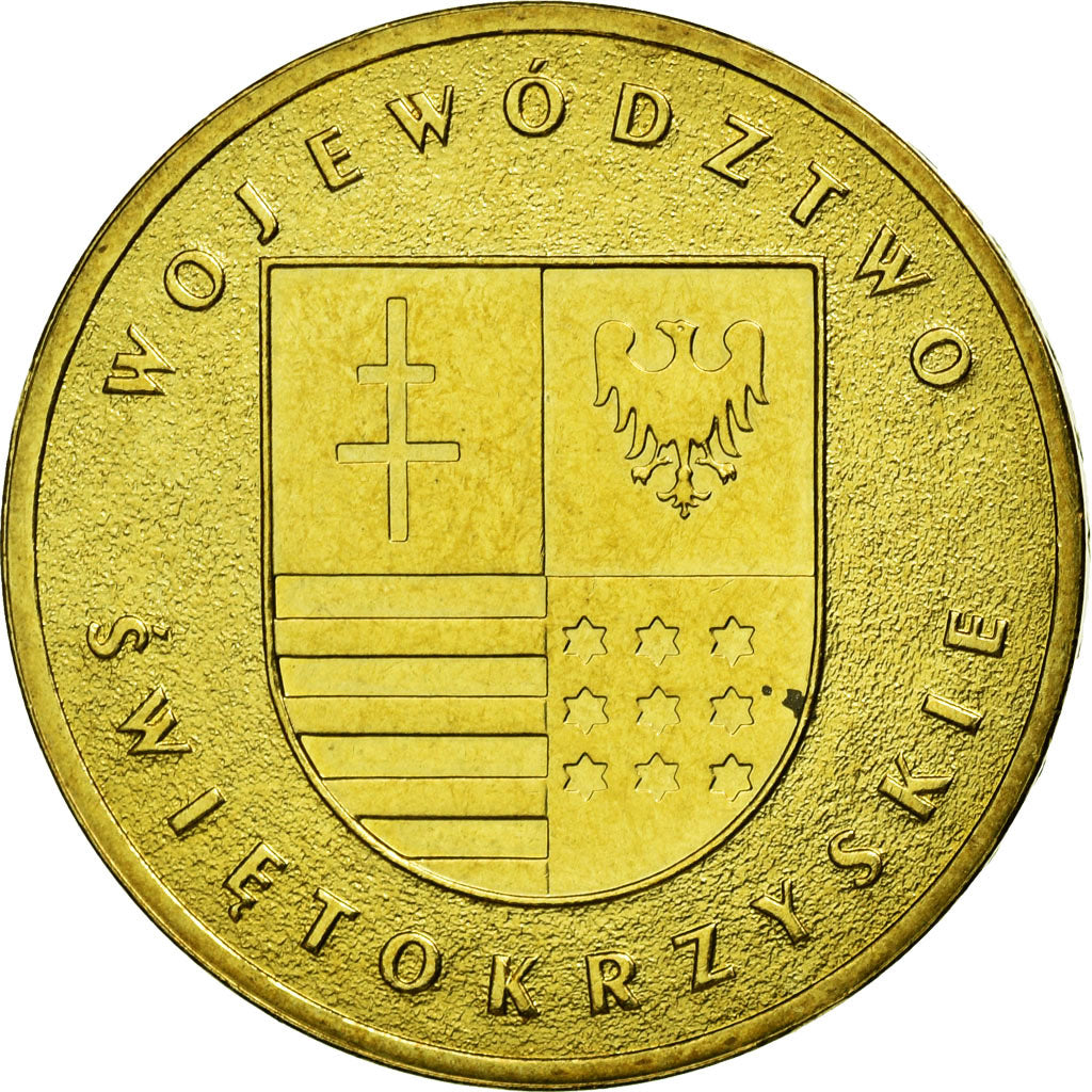 Moneda, Polonia, WOJEWOZTWO SWIETOKRZYSKIE, 2 Zlote, 2005, Warsaw, MBC, Latón