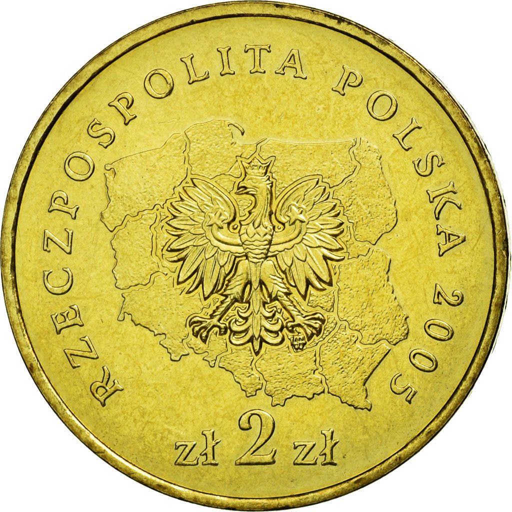 Moneda, Polonia, WOJEWOZTWO SWIETOKRZYSKIE, 2 Zlote, 2005, Warsaw, MBC, Latón