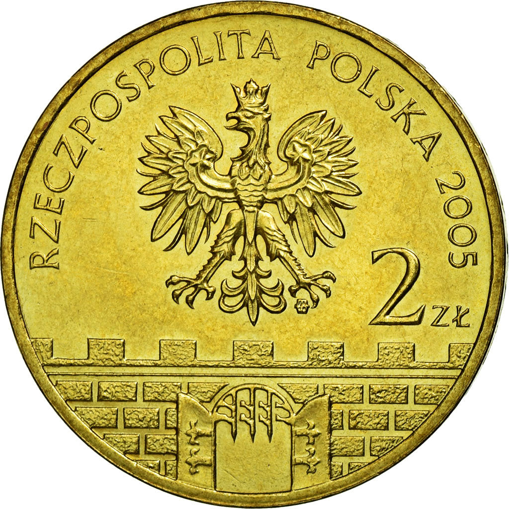 Münze, Polen, Kolobrzeg Lighthouse, 2 Zlote, 2005, Warsaw, SS, Messing, KM:528